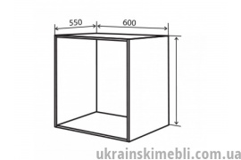 Н38 Тумба надставка  (Кухня Колор Міх Люкс)